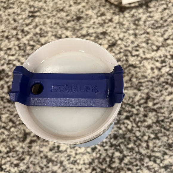 Stanley Sky Blue Travel Mug with Silver Trim - Picture 2 of 5